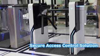 Προβολή 24V EF1213 Tripod Turnstile Gate Mechanism RFID Collector Gym Swipe Card Security Control Demo