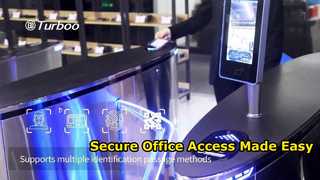 Ρολόι: B203C SUS304 Flap Barrier Gate Face Recognition Fingerprint For Office Hotels Showcase