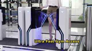 Προβολή EF2213 Flap Barrier Gate Mechanism with Gym Swipe Card και RFID Operating Time 0,2 seconds Demo